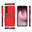 For Samsung Galaxy S25 5G Butterfly Armor MagSafe Magnetic Ring Shockproof Phone Case(Red) - 3