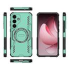 For Samsung Galaxy S25+ 5G Butterfly Armor MagSafe Magnetic Ring Shockproof Phone Case(Light Green) - 3