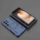 For Samsung Galaxy S25 Ultra 5G Butterfly Armor MagSafe Magnetic Ring Shockproof Phone Case(Blue) - 2