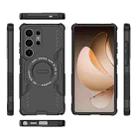 For Samsung Galaxy S25 Ultra 5G Butterfly Armor MagSafe Magnetic Ring Shockproof Phone Case(Black) - 3