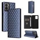 For HMD Fusion Cubic Grid Texture Flip Leather Phone Case(Blue) - 1