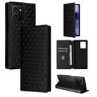 For HMD Skyline Cubic Grid Texture Flip Leather Phone Case(Black) - 1