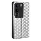 For vivo S17 / S17 Pro / V29 5G Cubic Grid Texture Flip Leather Phone Case(Silver) - 3