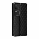 For vivo S18 Pro 5G Cubic Grid Texture Flip Leather Phone Case(Black) - 3
