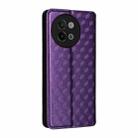 For vivo S18e 5G Cubic Grid Texture Flip Leather Phone Case(Purple) - 3