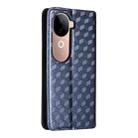 For vivo V40e 5G / iQOO Z9s 5G Cubic Grid Texture Flip Leather Phone Case(Blue) - 3