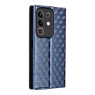 For vivo Y29 4G / T4X 5G Cubic Grid Texture Flip Leather Phone Case(Blue) - 3
