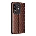 For vivo Y29 4G / T4X 5G Cubic Grid Texture Flip Leather Phone Case(Brown) - 3