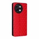 For vivo Y58 5G / Y38 5G / Y200i 5G Cubic Grid Texture Flip Leather Phone Case(Red) - 3