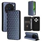 For vivo X200 Pro mini 5G Cubic Grid Texture Flip Leather Phone Case(Blue) - 1