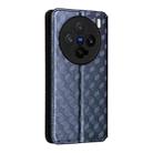 For vivo X200 Pro mini 5G Cubic Grid Texture Flip Leather Phone Case(Blue) - 3