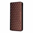 For vivo X200s 5G Cubic Grid Texture Flip Leather Phone Case(Brown) - 2