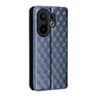 For vivo X200 FE 5G / S30 Pro mini 5G Cubic Grid Texture Flip Leather Phone Case(Blue) - 3