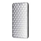 For vivo X200 FE 5G / S30 Pro mini 5G Cubic Grid Texture Flip Leather Phone Case(Silver) - 2