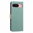 For Google Pixel 9 / 9 Pro Splicing Color Hollow Flower Pattern RFID Leather Phone Case(Green) - 3