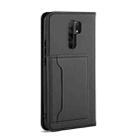 For Xiaomi Redmi 9 Strong Magnetism Shockproof Horizontal Flip Liquid Feel Leather Case with Holder & Card Slots & Wallet(Black) - 3