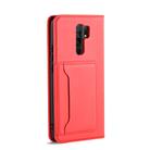 For Xiaomi Redmi 9 Strong Magnetism Shockproof Horizontal Flip Liquid Feel Leather Case with Holder & Card Slots & Wallet(Red) - 3