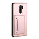 For Xiaomi Redmi 9 Strong Magnetism Shockproof Horizontal Flip Liquid Feel Leather Case with Holder & Card Slots & Wallet(Rose Gold) - 3