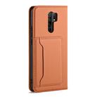 For Xiaomi Redmi 9 Strong Magnetism Shockproof Horizontal Flip Liquid Feel Leather Case with Holder & Card Slots & Wallet(Brown) - 3