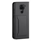 For Xiaomi Redmi 10X 4G Strong Magnetism Shockproof Horizontal Flip Liquid Feel Leather Case with Holder & Card Slots & Wallet(Black) - 3