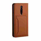 For Xiaomi Mi 9T / 9T Pro / Redmi K20 / K20 Pro Strong Magnetism Shockproof Horizontal Flip Liquid Feel Leather Case with Holder & Card Slots & Wallet(Brown) - 3