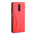 For Xiaomi Redmi K30 / K30 5G / Poco X2 Strong Magnetism Shockproof Horizontal Flip Liquid Feel Leather Case with Holder & Card Slots & Wallet(Red) - 3