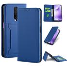 For Xiaomi Redmi K30 / K30 5G / Poco X2 Strong Magnetism Shockproof Horizontal Flip Liquid Feel Leather Case with Holder & Card Slots & Wallet(Blue) - 1