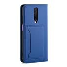 For Xiaomi Redmi K30 / K30 5G / Poco X2 Strong Magnetism Shockproof Horizontal Flip Liquid Feel Leather Case with Holder & Card Slots & Wallet(Blue) - 3