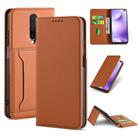 For Xiaomi Redmi K30 / K30 5G / Poco X2 Strong Magnetism Shockproof Horizontal Flip Liquid Feel Leather Case with Holder & Card Slots & Wallet(Brown) - 1