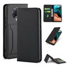 For Xiaomi Redmi K30 Pro / Poco F2 Pro Strong Magnetism Shockproof Horizontal Flip Liquid Feel Leather Case with Holder & Card Slots & Wallet(Black) - 1