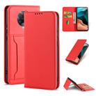 For Xiaomi Redmi K30 Pro / Poco F2 Pro Strong Magnetism Shockproof Horizontal Flip Liquid Feel Leather Case with Holder & Card Slots & Wallet(Red) - 1