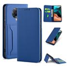 For Xiaomi Redmi K30 Pro / Poco F2 Pro Strong Magnetism Shockproof Horizontal Flip Liquid Feel Leather Case with Holder & Card Slots & Wallet(Blue) - 1