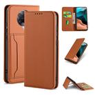 For Xiaomi Redmi K30 Pro / Poco F2 Pro Strong Magnetism Shockproof Horizontal Flip Liquid Feel Leather Case with Holder & Card Slots & Wallet(Brown) - 1