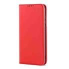 For Xiaomi Redmi Note 8 Strong Magnetism Shockproof Horizontal Flip Liquid Feel Leather Case with Holder & Card Slots & Wallet(Red) - 2