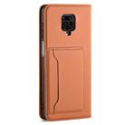 For Xiaomi Redmi Note 9 Pro / Note 9 Pro Max / Note 9s / Poco M2 Pro Strong Magnetism Shockproof Horizontal Flip Liquid Feel Leather Case with Holder & Card Slots & Wallet(Brown) - 3