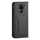 For Xiaomi Redmi Note 9 Strong Magnetism Shockproof Horizontal Flip Liquid Feel Leather Case with Holder & Card Slots & Wallet(Black) - 3