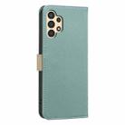 For Samsung Galaxy A13 Splicing Color Hollow Flower Pattern RFID Leather Phone Case(Green) - 3