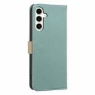 For Samsung Galaxy A16 Splicing Color Hollow Flower Pattern RFID Leather Phone Case(Green) - 3