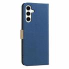 For Samsung Galaxy A26 5G Splicing Color Hollow Flower Pattern RFID Leather Phone Case(Dark Blue) - 3