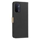 For OPPO A74 5G / A93 5G / A54 5G Splicing Color Hollow Flower Pattern RFID Leather Phone Case(Black) - 3