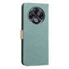 For Tecno Spark 30 4G Splicing Color Hollow Flower Pattern RFID Leather Phone Case(Green) - 3