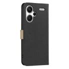 For Redmi Note 13 Pro+ 5G Splicing Color Hollow Flower Pattern RFID Leather Phone Case(Black) - 3