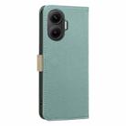 For Xiaomi Poco F7 5G Global Splicing Color Hollow Flower Pattern RFID Leather Phone Case(Green) - 3