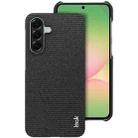 For Samsung Galaxy A56 5G imak Ruiyi Series Cloth Texture PU + PC Phone Case(Black) - 1