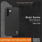 For Samsung Galaxy A56 5G imak Ruiyi Series Cloth Texture PU + PC Phone Case(Black) - 3