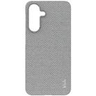 For Samsung Galaxy A56 5G imak Ruiyi Series Cloth Texture PU + PC Phone Case(Light Grey) - 2