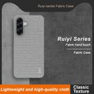For Samsung Galaxy A56 5G imak Ruiyi Series Cloth Texture PU + PC Phone Case(Light Grey) - 3