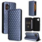 For Samsung Galaxy XCover 7 Pro Cubic Grid Texture Flip Leather Phone Case(Blue) - 1