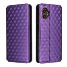 For Samsung Galaxy XCover 7 Pro Cubic Grid Texture Flip Leather Phone Case(Purple) - 2