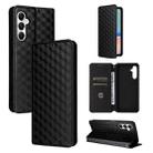 For Samsung Galaxy M14 4G / A05s Cubic Grid Texture Flip Leather Phone Case(Black) - 1